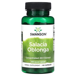 Swanson, салація довгаста (Salacia oblonga), 500 мг, 60 капсул