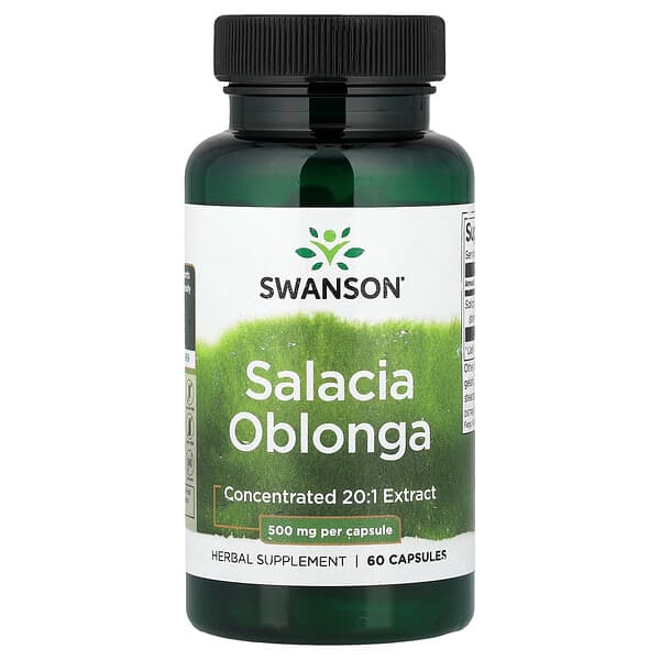 Swanson Vitamins, Salacia Oblonga, 500 mg, 60 Capsules — product photo 1