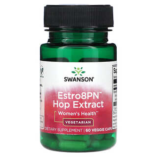 Swanson, Extrait de houblon Estro8PN, Santé féminine, 60 capsules végétariennes