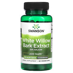 Swanson, White Willow Bark Extract, 500 mg, 60 Veggie Caps