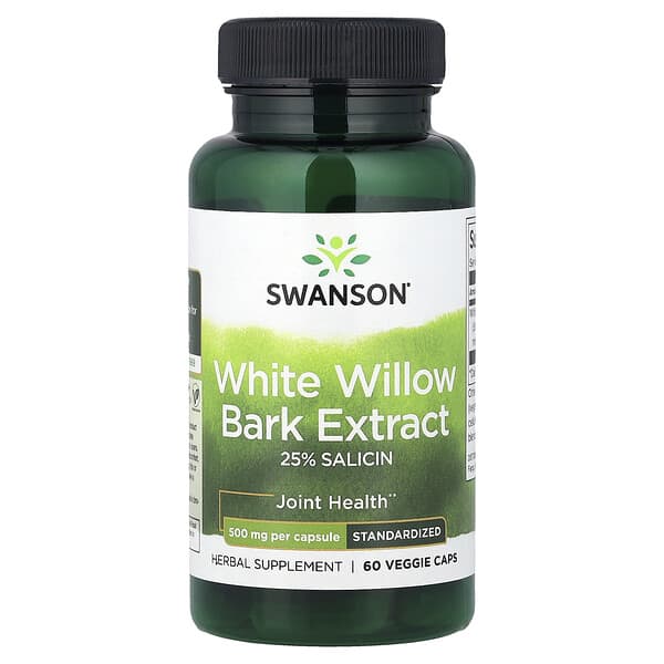 White Willow Bark Extract, 500 mg, 60 Veggie Caps