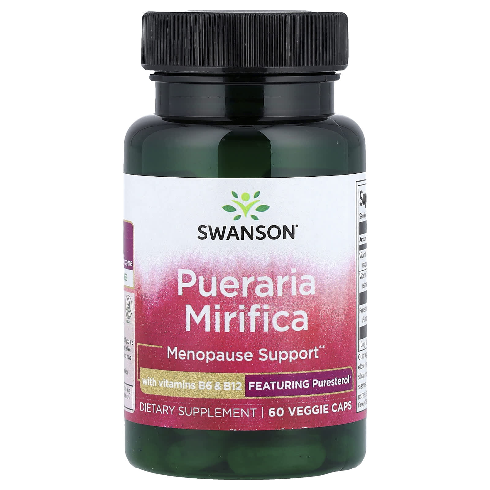 ビタミンB6＆B12配合プエラリアミリフィカ、ベジカプセル60粒