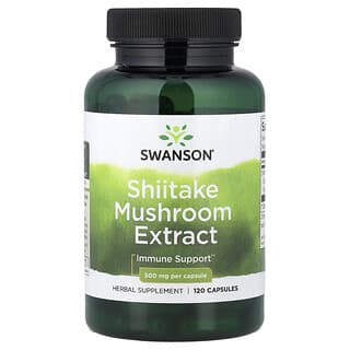 Swanson, Shiitake-Pilz-Extrakt, 500 mg, 120 Kapseln