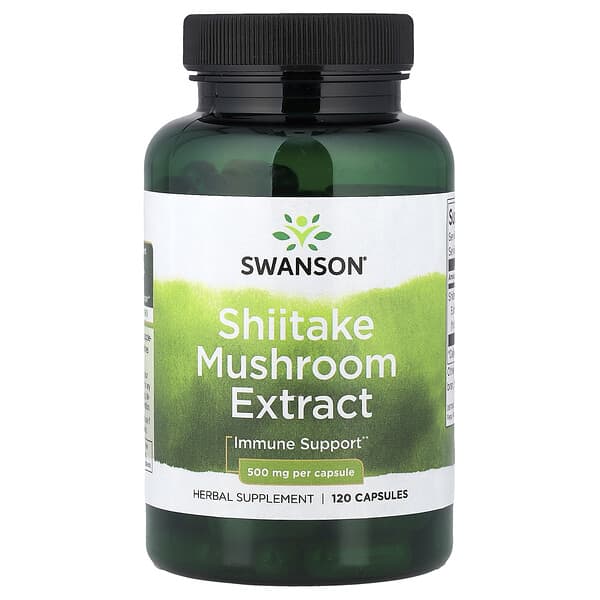 Shiitake Mushroom Extract, 500 mg, 120 Capsules