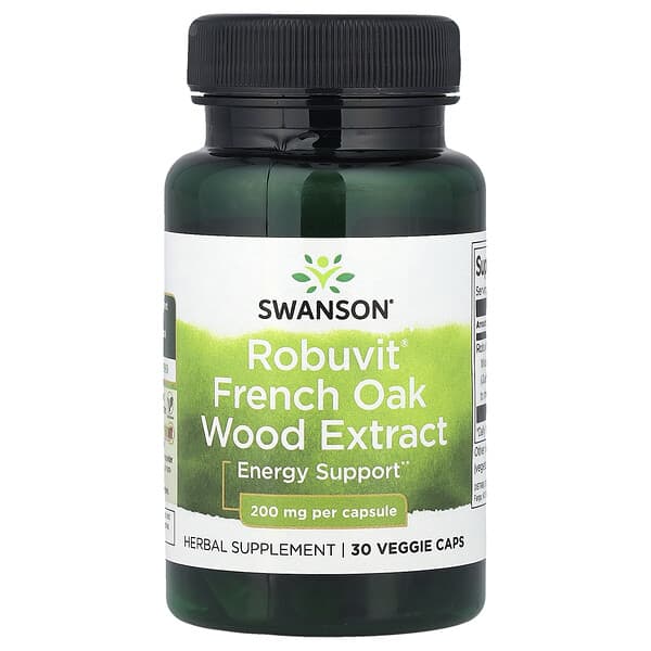 Robuvit® French Oak Wood Extract, 200 mg, 30 Veggie Caps