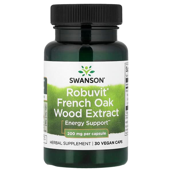 Swanson Vitamins, Robuvit® French Oak Wood Extract, 200 mg, 30 Vegan Caps — product photo 1
