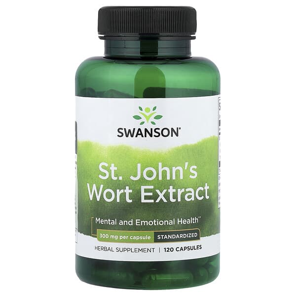St. John's Wort Extract, Standardized, 300 mg, 120 Capsules