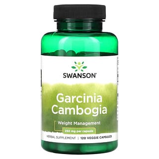 Swanson, Гарциния камбоджийская, 250 мг, 120 растительных капсул