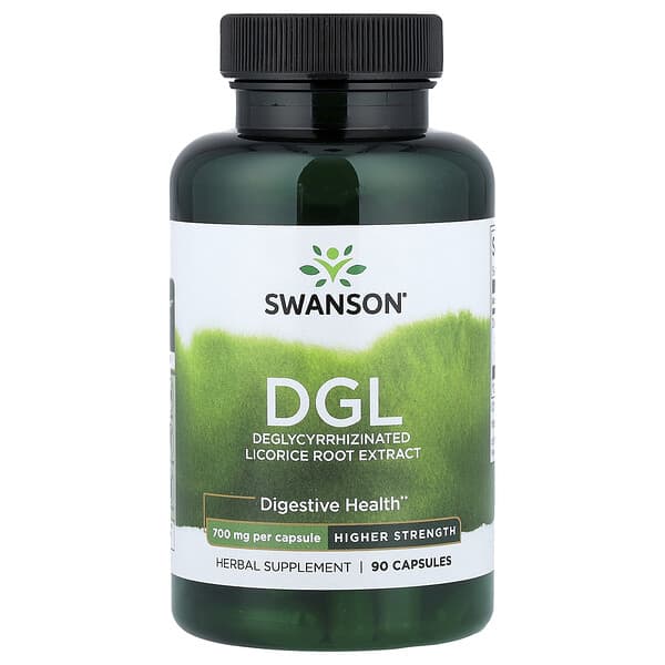 Swanson, 脫甘草酸甘草（DGL），700 毫克，90 粒膠囊