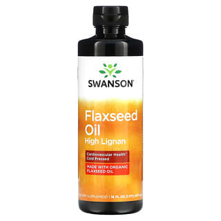 Swanson, Huile de graine de lin, 473 ml