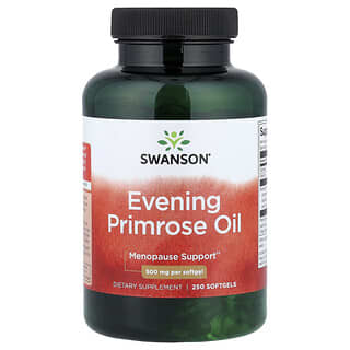Swanson, Huile d'onagre, 500 mg, 250 capsules à enveloppe molle