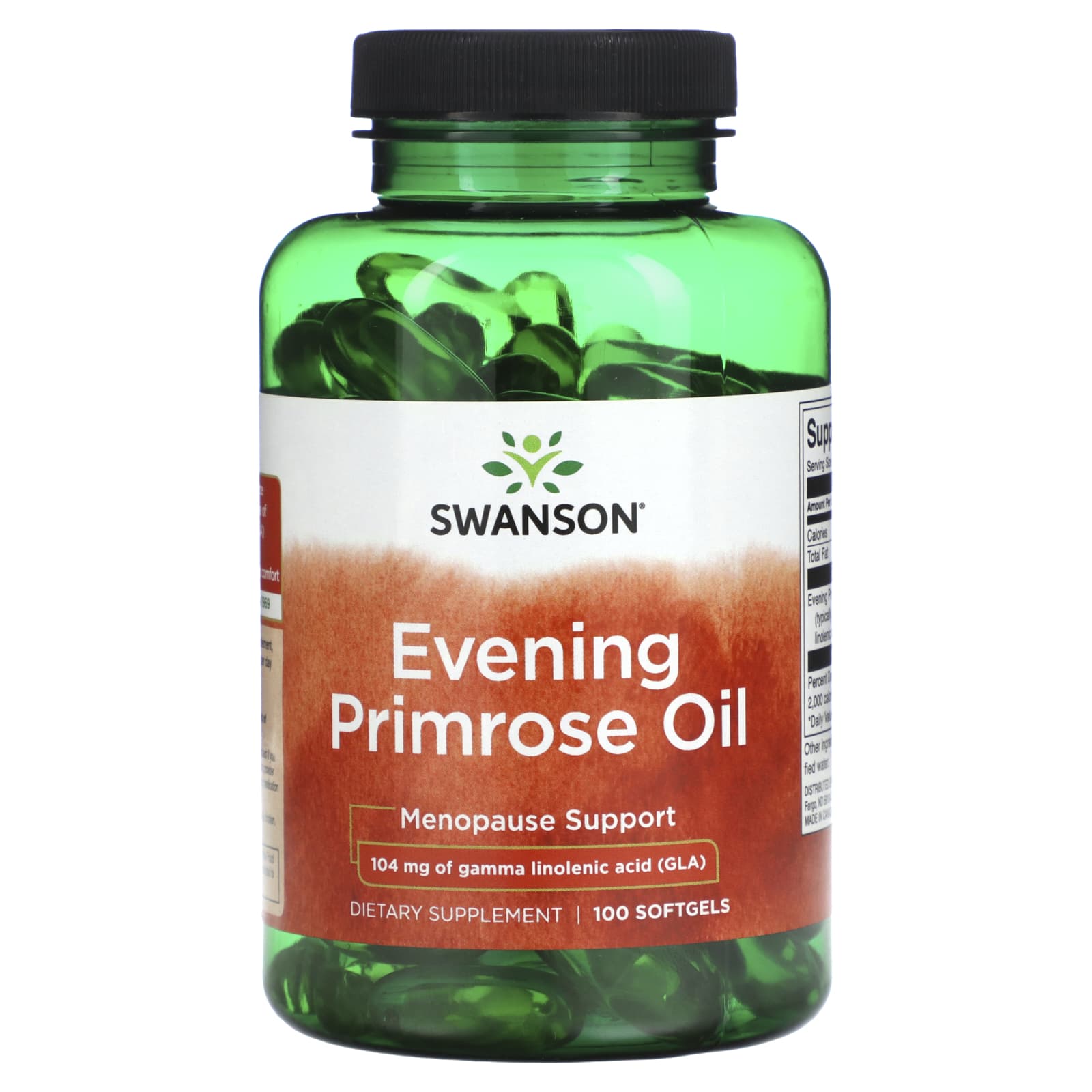 Swanson, Evening Primrose Oil, 104 mg , 100 Softgels
