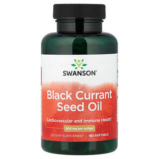 Swanson Vitamins (스완슨 비타민), 블랙커런트 씨오일, 500mg, 소프트젤 180정