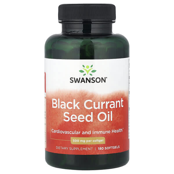 Black Currant Seed Oil, 500 mg, 180 Softgels