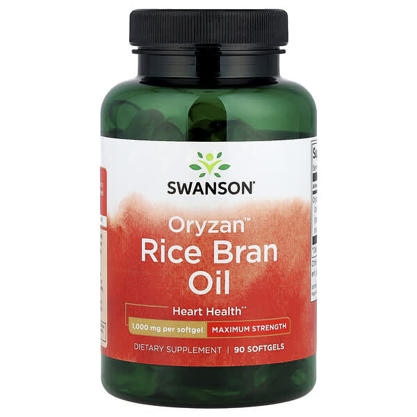 Swanson, Oryzan™ 米糠油軟膠囊，1000 毫克，90 粒