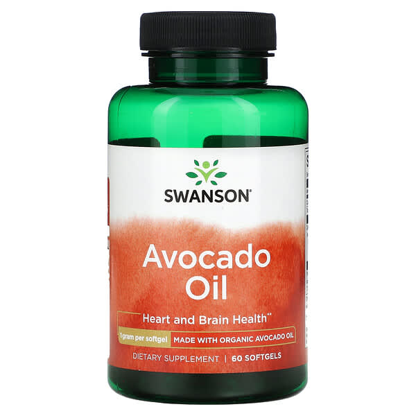 Avocado Oil, 1,000 mg, 60 Softgels