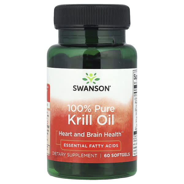 100% Pure Krill Oil, 60 Softgels