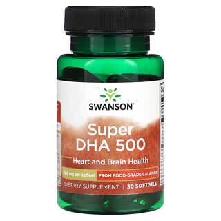 Swanson, Super DHA 500, 500 mg, 30 capsules à enveloppe molle
