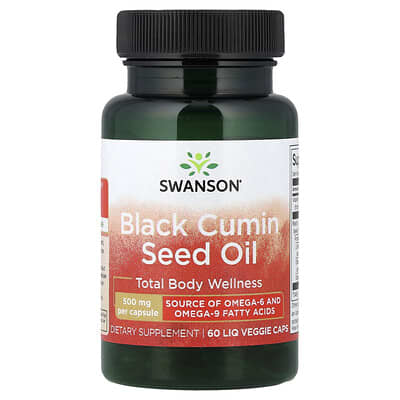Swanson, Black Cumin Seed Oil, 60 Liquid Vegetable Capsules