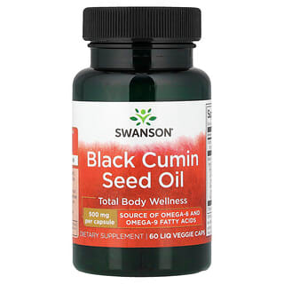 Swanson Vitamins, масло из семян черного тмина, 60 жидк. растительных капсул