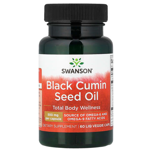 Swanson Vitamins, Black Cumin Seed Oil, 60 Liq Veggie Caps — product photo 1