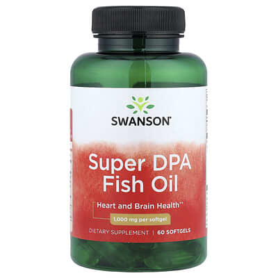 Swanson, Super DPA Fish Oil, 1,000 mg, 60 Softgels