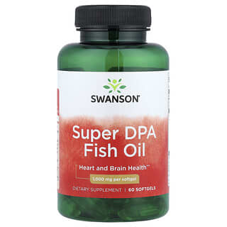 Swanson, Рыбий жир Super DPA, 1000 мг, 60 мягких таблеток