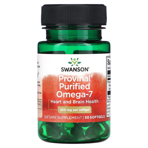 Swanson, Provinal（プロビナール）精製オメガ7、420mg、ソフトジェルカプセル30粒