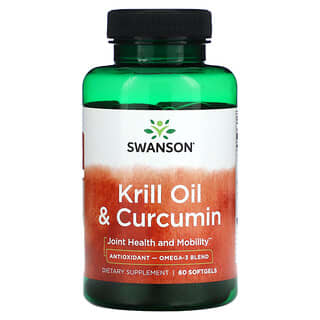 Swanson, Krill Oil & Curcumin, 60 Softgels