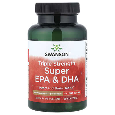 Swanson, Triple Strength Super EPA&DHA, 900 mg, 60 Softgels