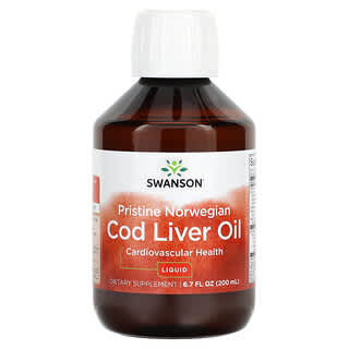 Swanson, Pristine Norwegian Cod Liver Oil Liquid, 6.7 fl oz (200 ml)