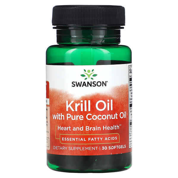 Swanson‏, Krill Oil with Pure Coconut Oil, 30 Softgels