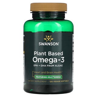 Swanson, 植物基 Omega-3，120 粒素食膠囊