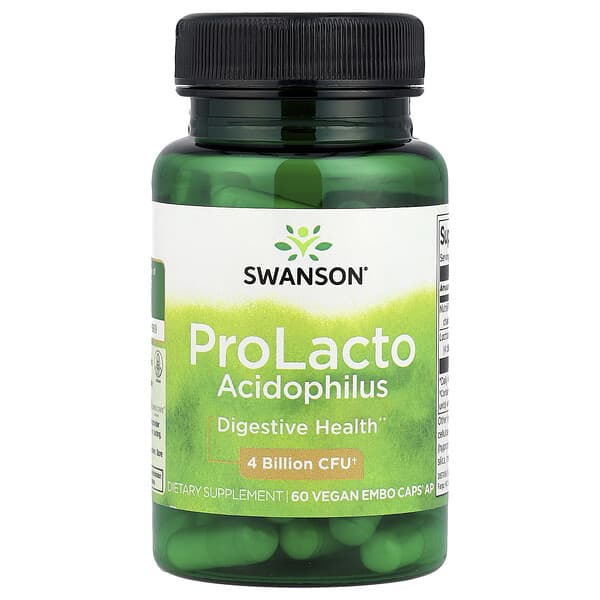 ProLacto Acidophilus, 4 Billion CFU, 60 Vegan EMBO Caps® AP