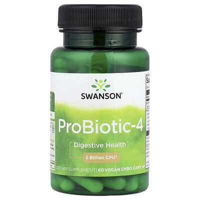 Swanson, ProBiotic-4 Embo Caps® AP, 60 Capsules