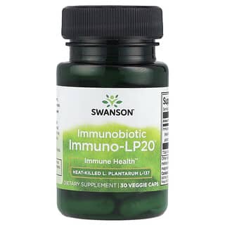 Swanson, Immunobiotic, Immuno-LP20, Suplemento probiótico para la salud inmunitaria, 30 cápsulas vegetales