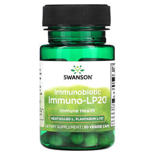 Swanson (سوانسون)‏, Immunobiotic ، بروتين سلبيني عالي المناعة 20 للمناعة ، 30 كبسولة نباتية