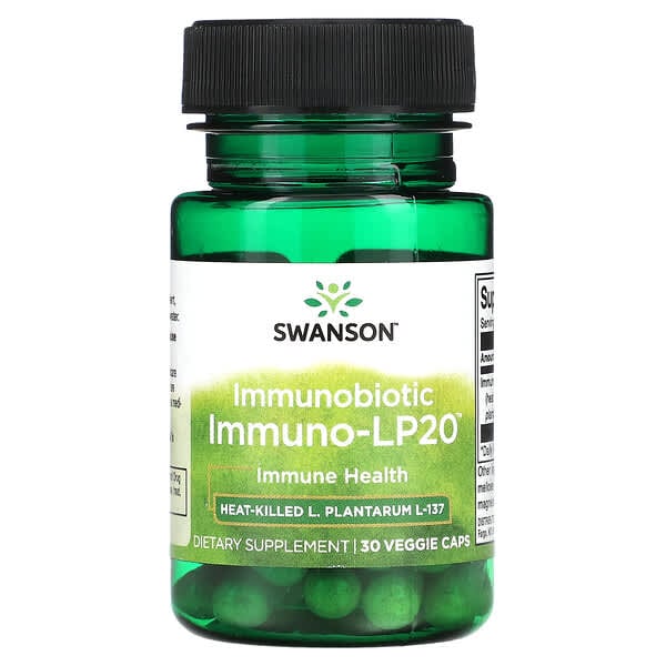 Swanson, 調節機體抵抗機制的益生菌，Immuno-LP20，30 粒素食膠囊