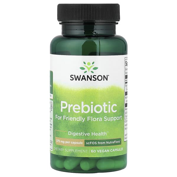 Prebiotic For Friendly Flora Support, 60 Vegan Capsules