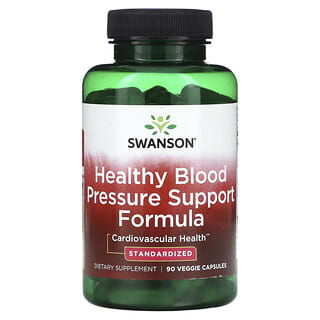Swanson, Fórmula de refuerzo saludable para la presión arterial, Estandarizada, 90 cápsulas vegetales