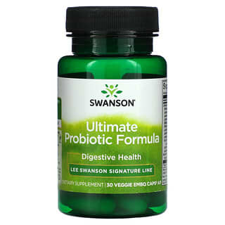Swanson, Fórmula Probiótica Definitiva, 30 Cápsulas Embo Vegetais Ap
