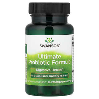 Swanson Vitamins, Ultimate Probiotic Formula, 30 вегетарианских капсул Embo Ap