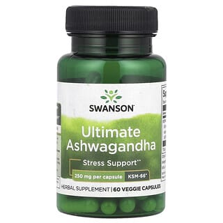 Swanson, Ultimate Ashwagandha, 250 мг, 60 растительных капсул