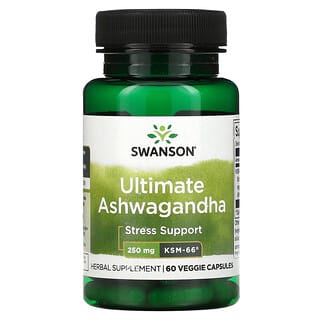 Swanson, Ashwagandha ultime, 250 mg, 60 capsules végétariennes