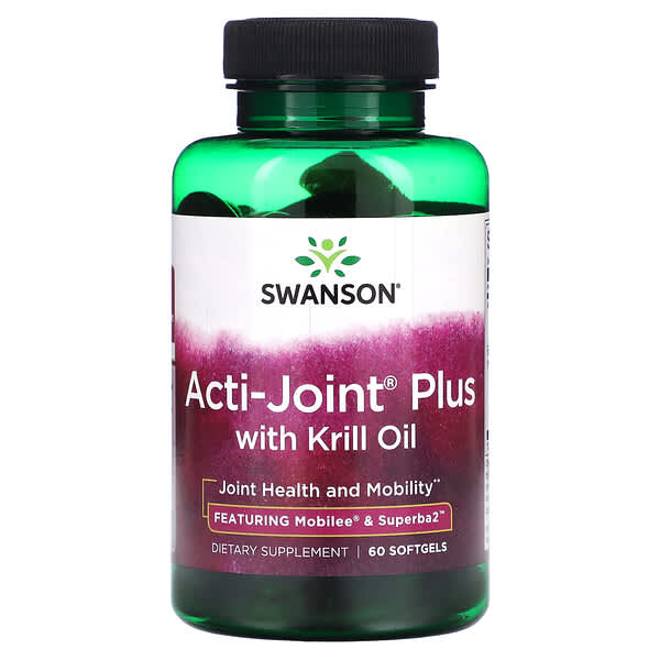 Swanson, Acti-Joint Plus 磷蝦油，60 粒軟凝膠