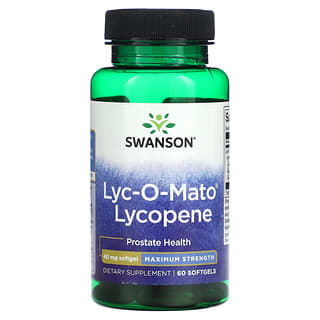 Swanson, Licopeno Lyc-O-Mato, Concentración máxima, 40 mg, 60 cápsulas blandas