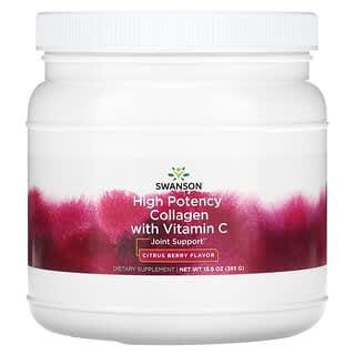 Swanson, High Potency Collagen with Vitamin C, Citrus Berry, 13.6 oz (385 g)