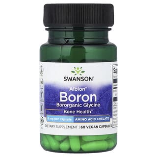 Swanson, Albion® Boron, 6 мг, 60 веганских капсул