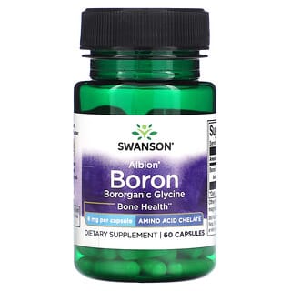 Swanson, Albion, Boro, 6 mg, 60 cápsulas