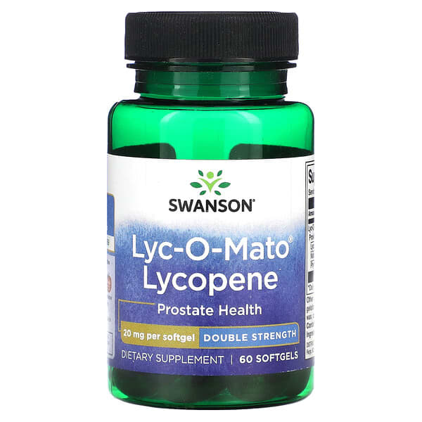 Swanson‏, Lyco-O-Mato, Lycopene, Double Strength, 20 mg, 60 Softgels